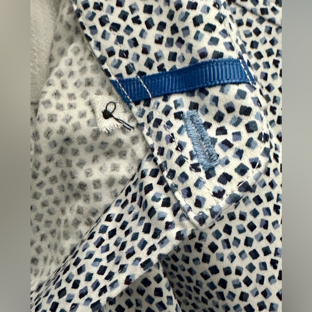 Robert Graham White and Navy Microdot Dress Shirt - Picture 8 of 14